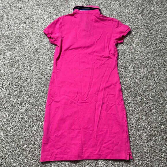 Ralph Lauren Sport Pink Polo Dress M 100% Cotton Short Sleeve Casual Knee Length - Picture 7 of 9